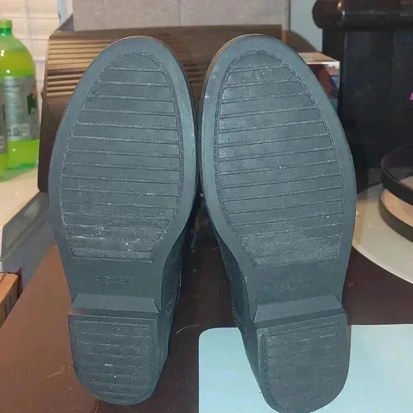 EUC COACH Sz. 8 Black Tristee Lace Up Rubber Rainboots - Picture 11 of 11